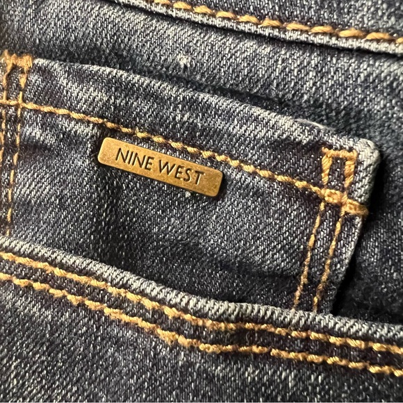 NEW NINE WEST Cigarette High Rise Skinny Ankle Jeans size 6P - Picture 7 of 9